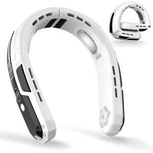 WXX Portable Neck Fan, Rechargeable 360° Cooling Personal Fan, Foldable Quiet We